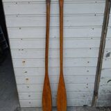 Pair of wooden paddles