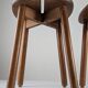 Pair of wooden stools by Pierre Gautier Delaye, France, 1960s