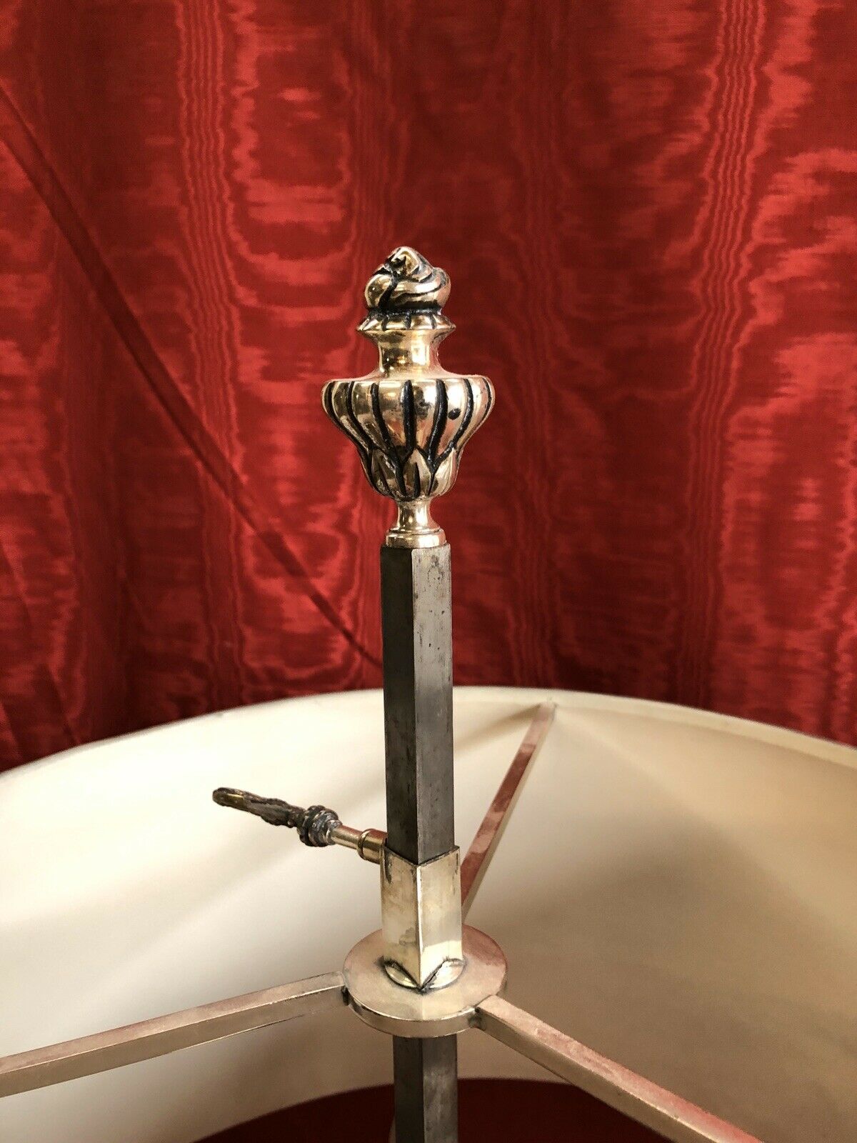 Silver bronze hot water bottle lamp