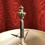 Silver bronze hot water bottle lamp