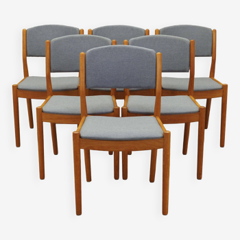 Set of six ash chairs, Danish design, 1960s, designer: Poul M. Volther, manufacturer: FDB Møbler