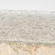 Square glass ice Murano ceiling light, Kaiser, Germany, 1970s