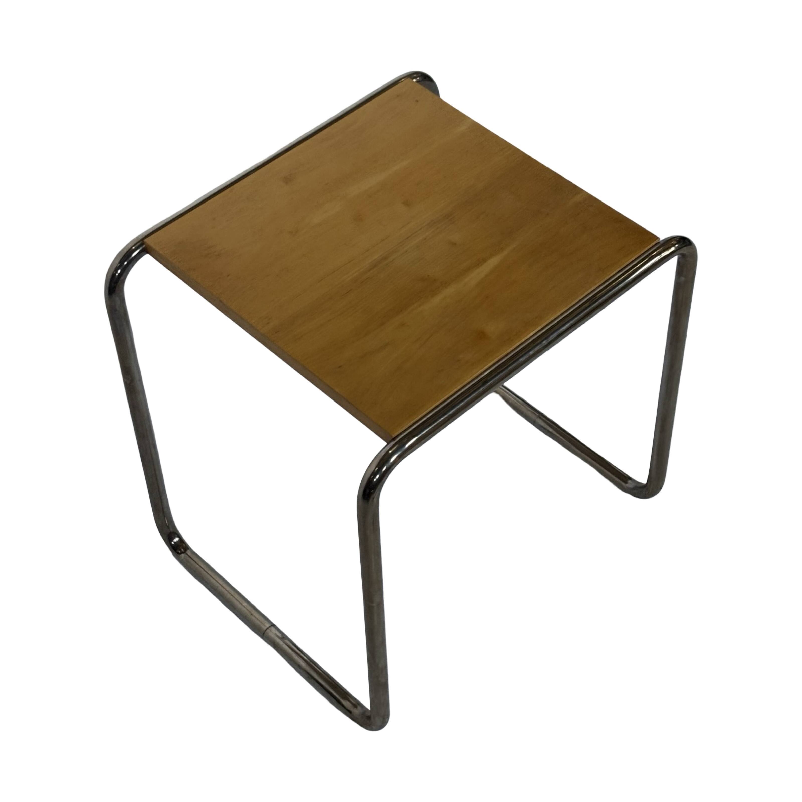 Vintage B9 sidetable / stool by Marcel Breuer, Tecta 1980's Design