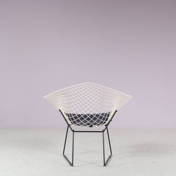 Chaise « Little Diamond » des années 1950 par Harry Bertoia pour Knoll International, États-Unis