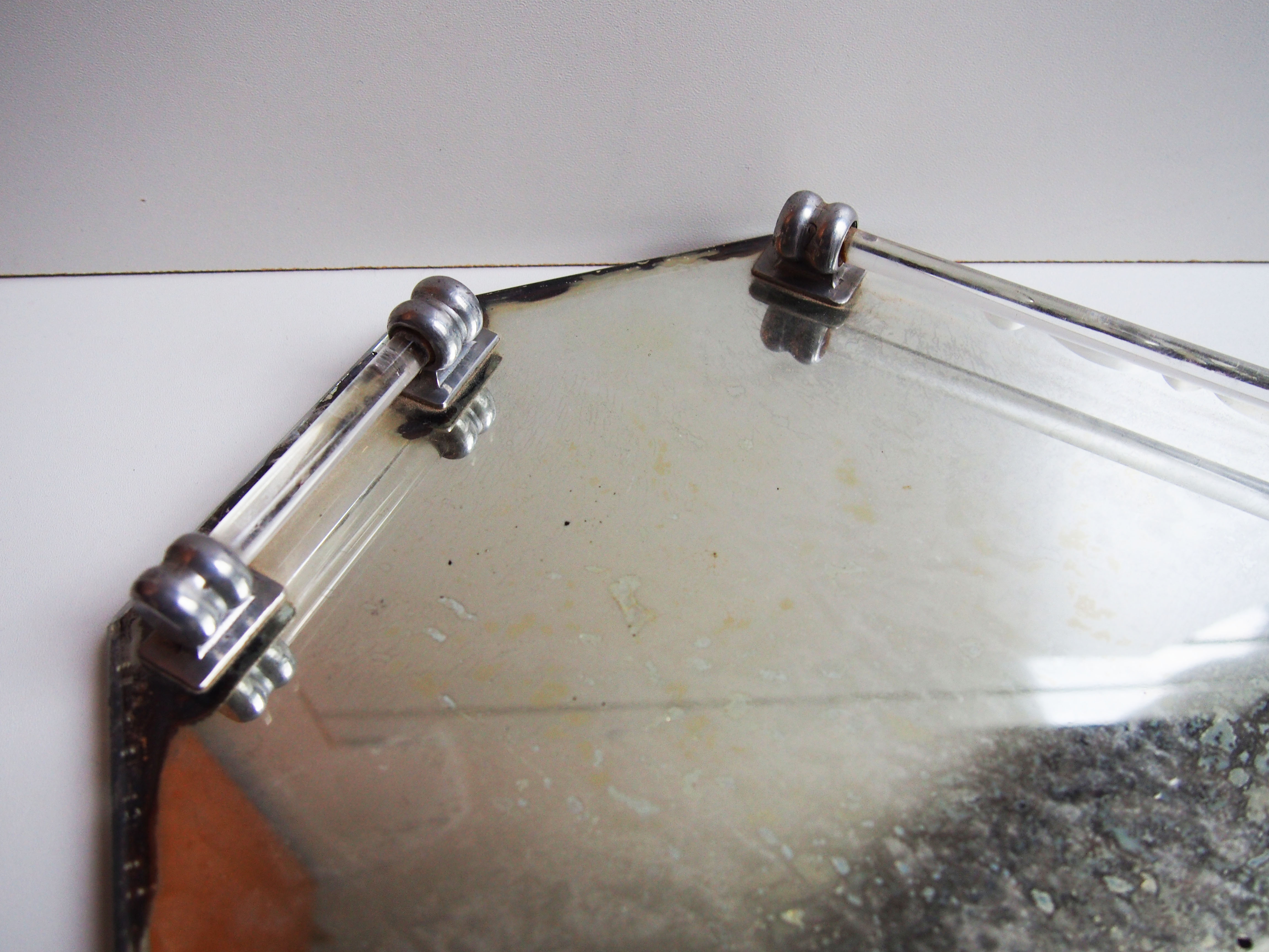 Art deco mirror tray