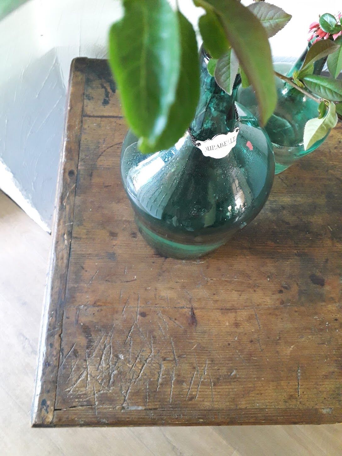 Old wedding chest painted 1891