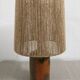 Vintage stoneware lamp and jute rope
