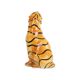 Vintage Siberian Tiger Sculpture Glazed Italian Ceramics 1980s