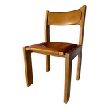 Luigi Gorgoni Roche Bobois 70's chairs in Elm and leather