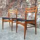 Paire de chaises vintage en teck, meubles sièges anciens