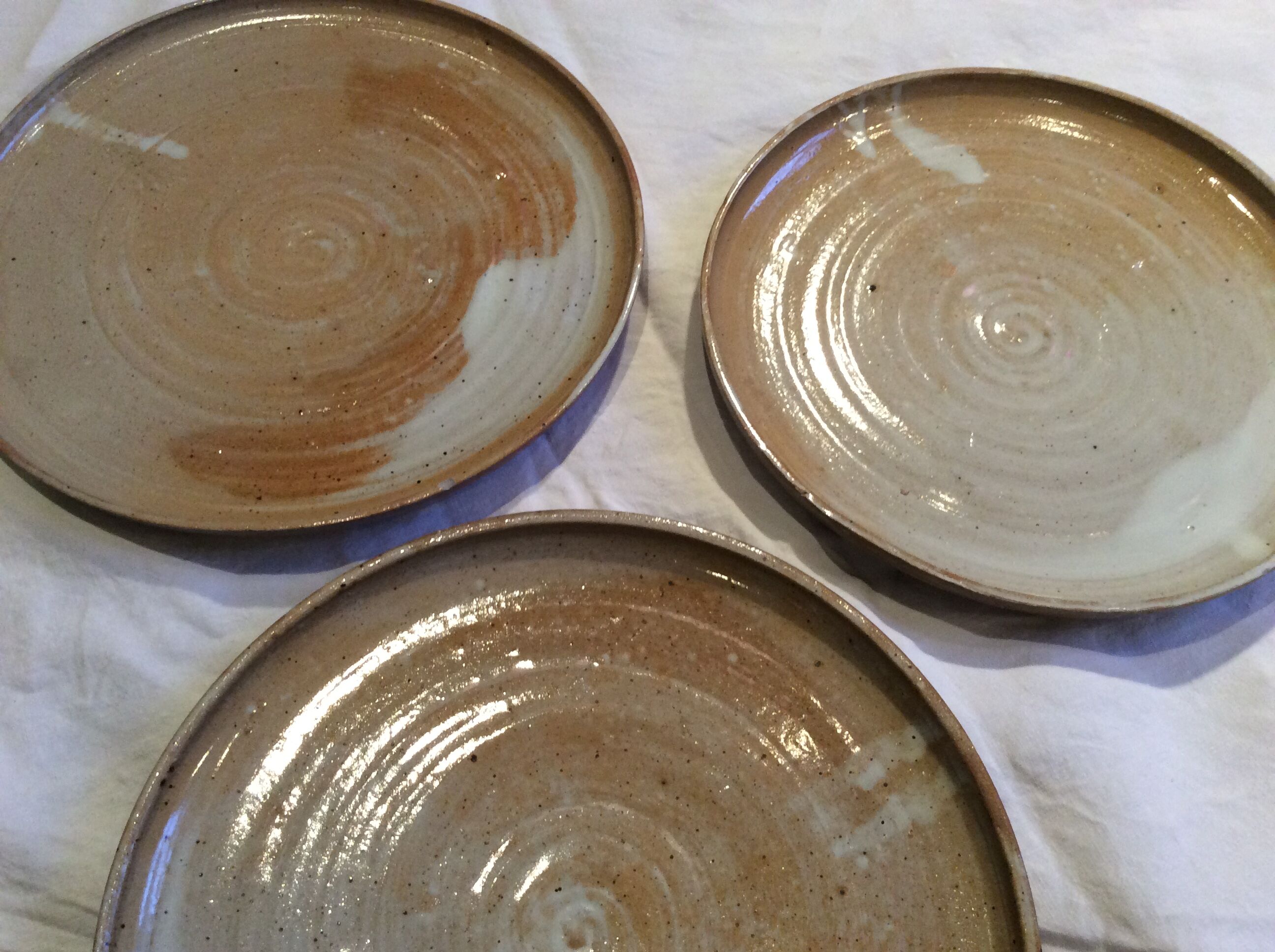 Vintage stoneware plates