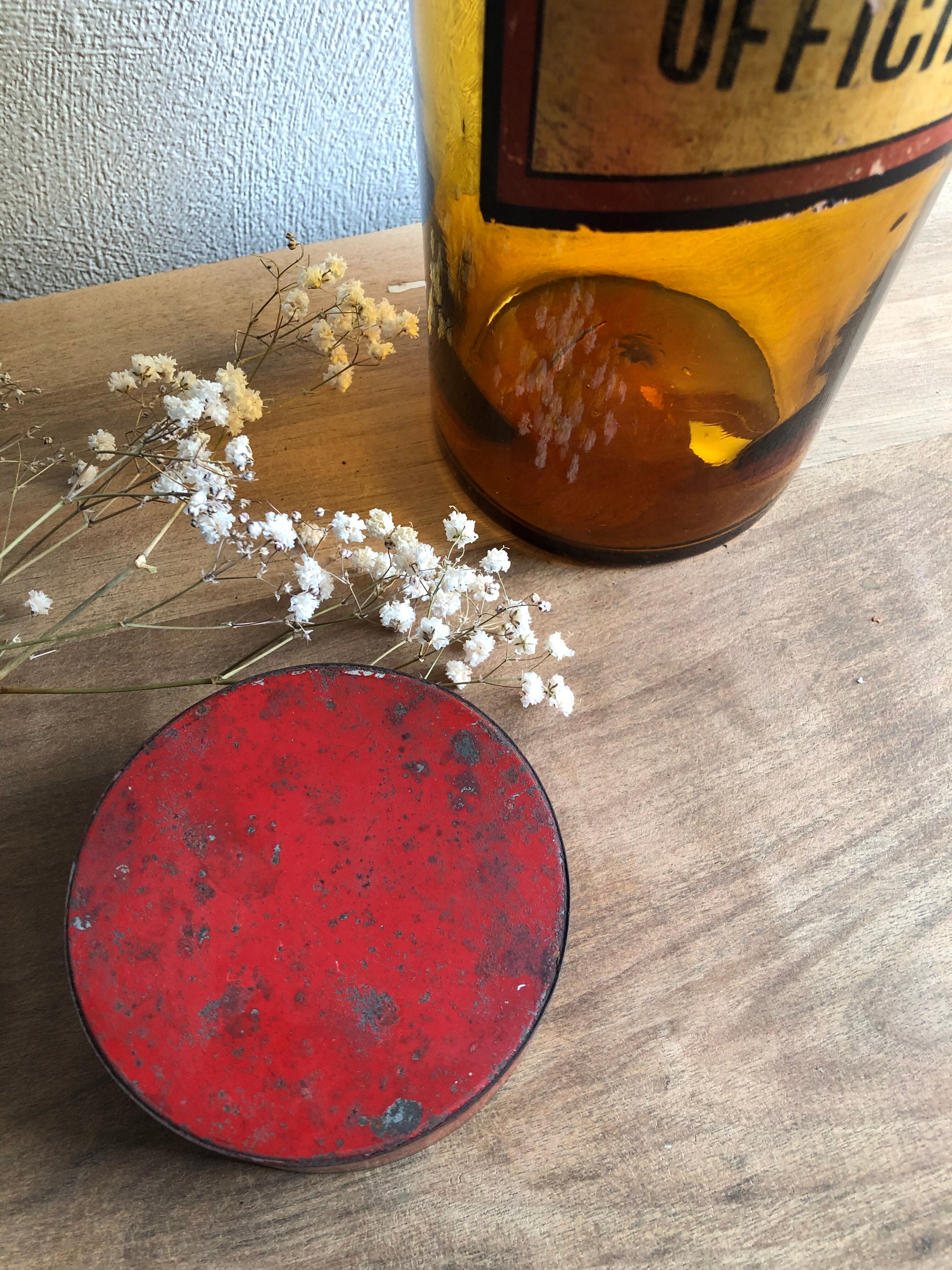 Jar "Anchusa officinalis" brown glass