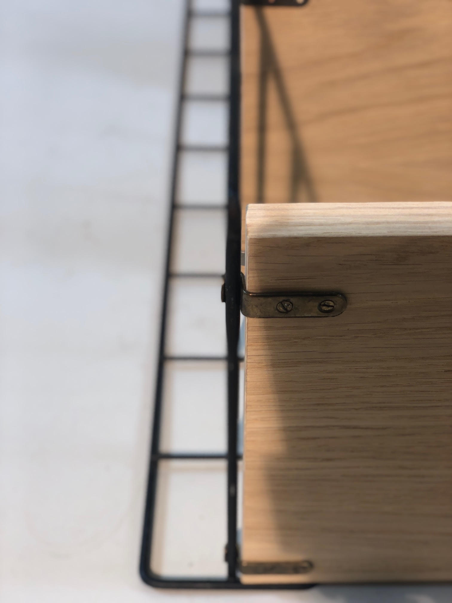 Vintage oak shelf 1960