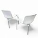 Designed by Poul Kjærholm / 1978/2007  White shell / white leather