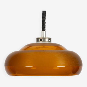 Orange/Brown And White Space Age Pendant Lamp