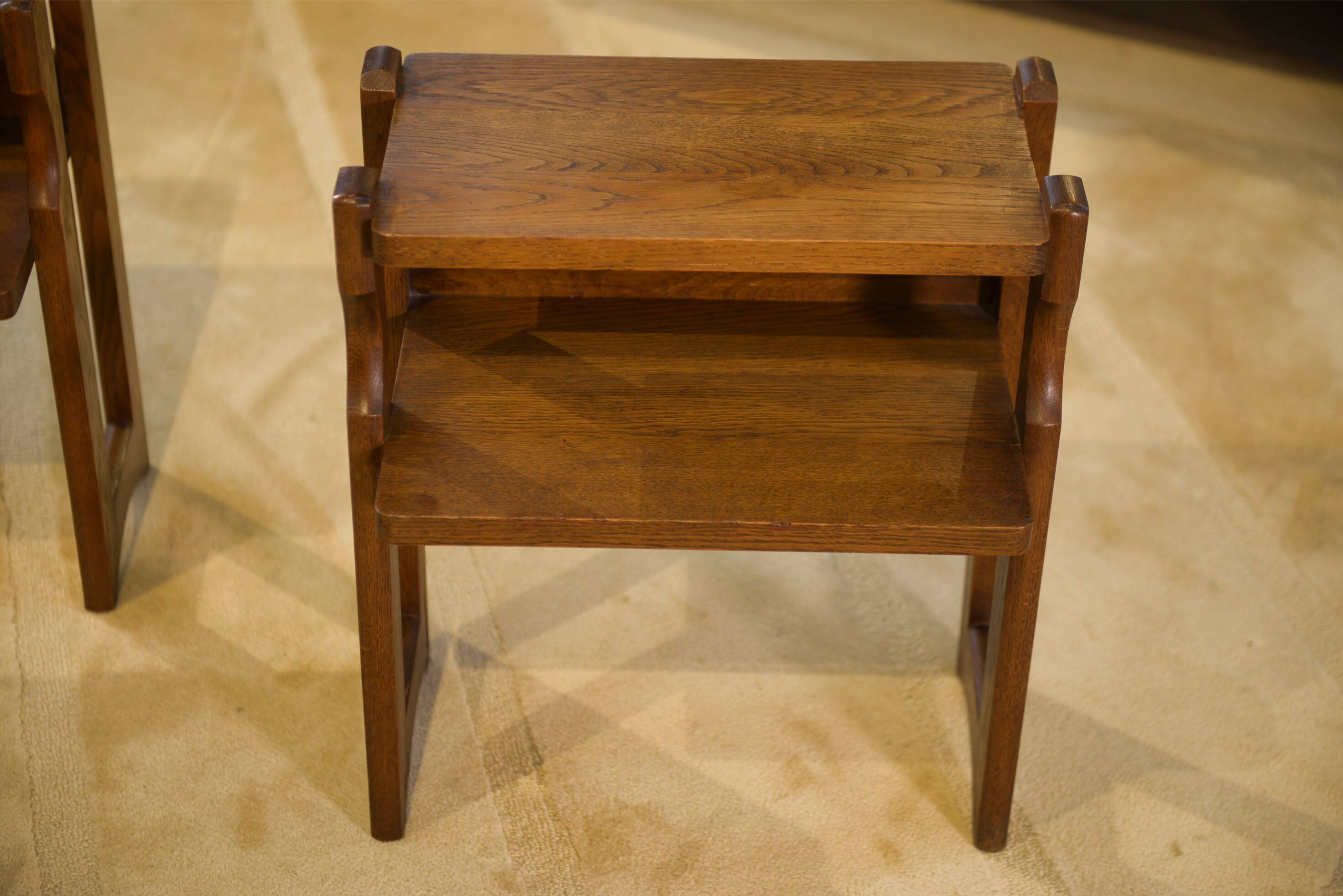 Pair of bedside tables by Guillerme and Chambron for "Votre Maison" 1960s