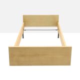 Single bed frame in ash, 1950s.