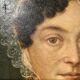 Portrait of a woman with a veil, 19th century.