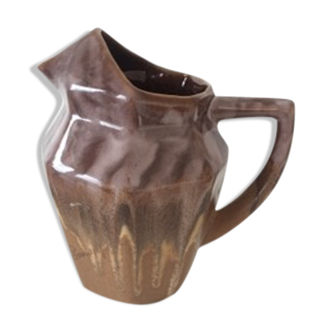 Handmade vintage ceramic pitcher