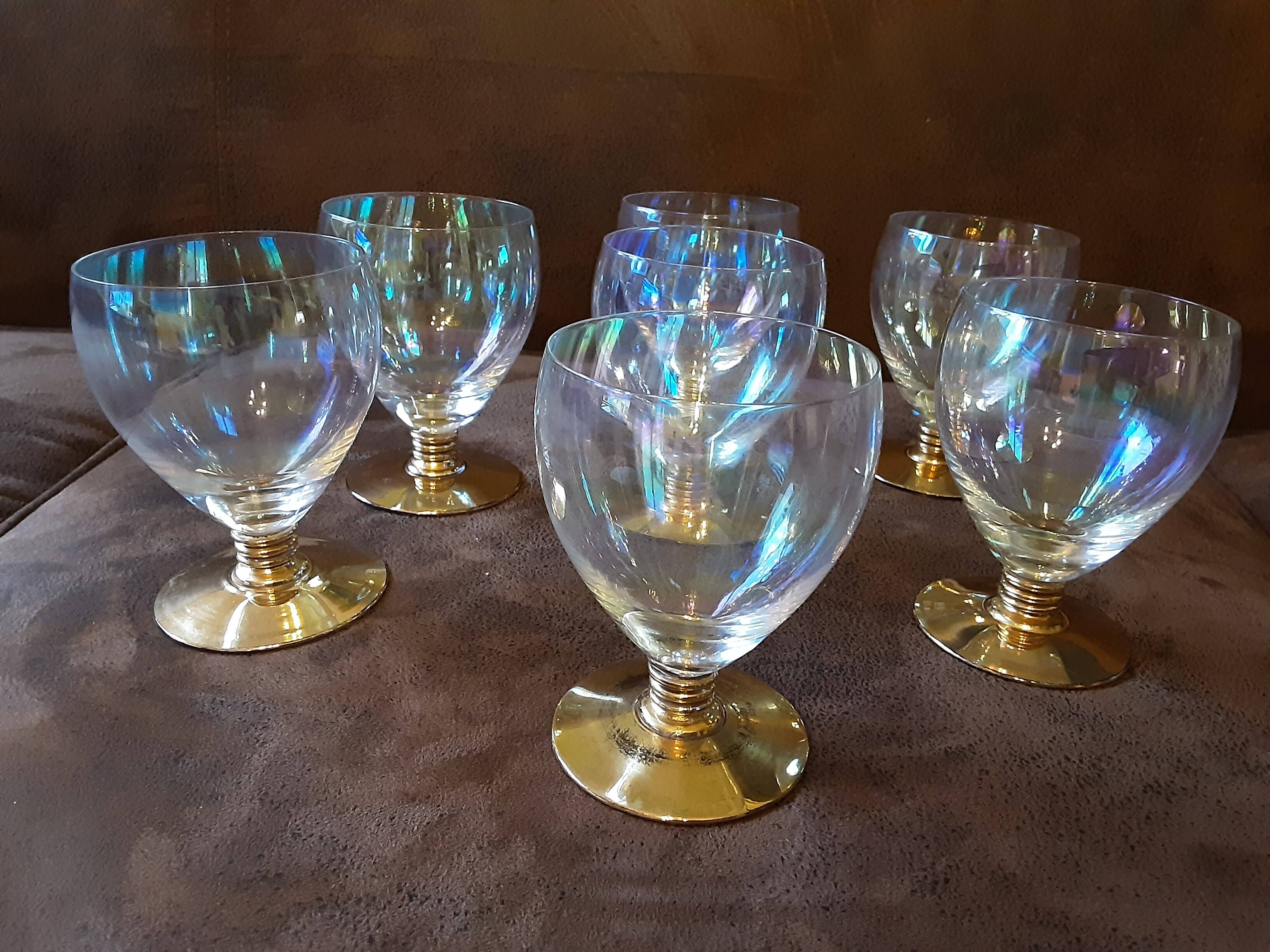 Lot de 8 verres à eau cristal