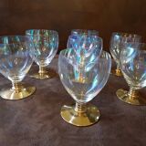 Set of 8 crystal water glasses