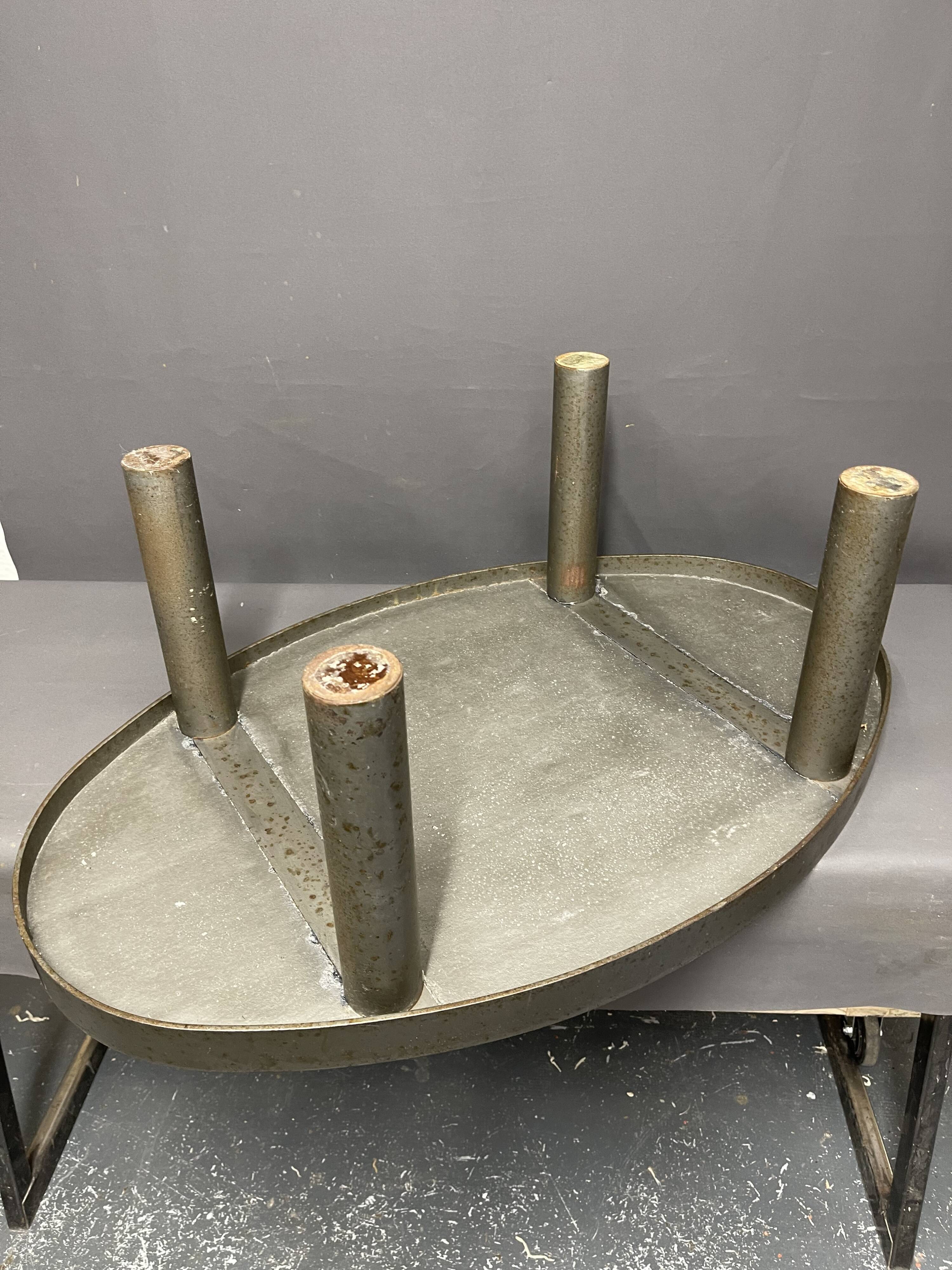 Sun coffee table in lava stone period 1960