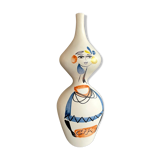 Bouteille "gin" en faïence par Roger Capron Vallauris
