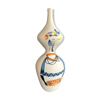 Earthenware "gin" bottle by Roger Capron Vallauris