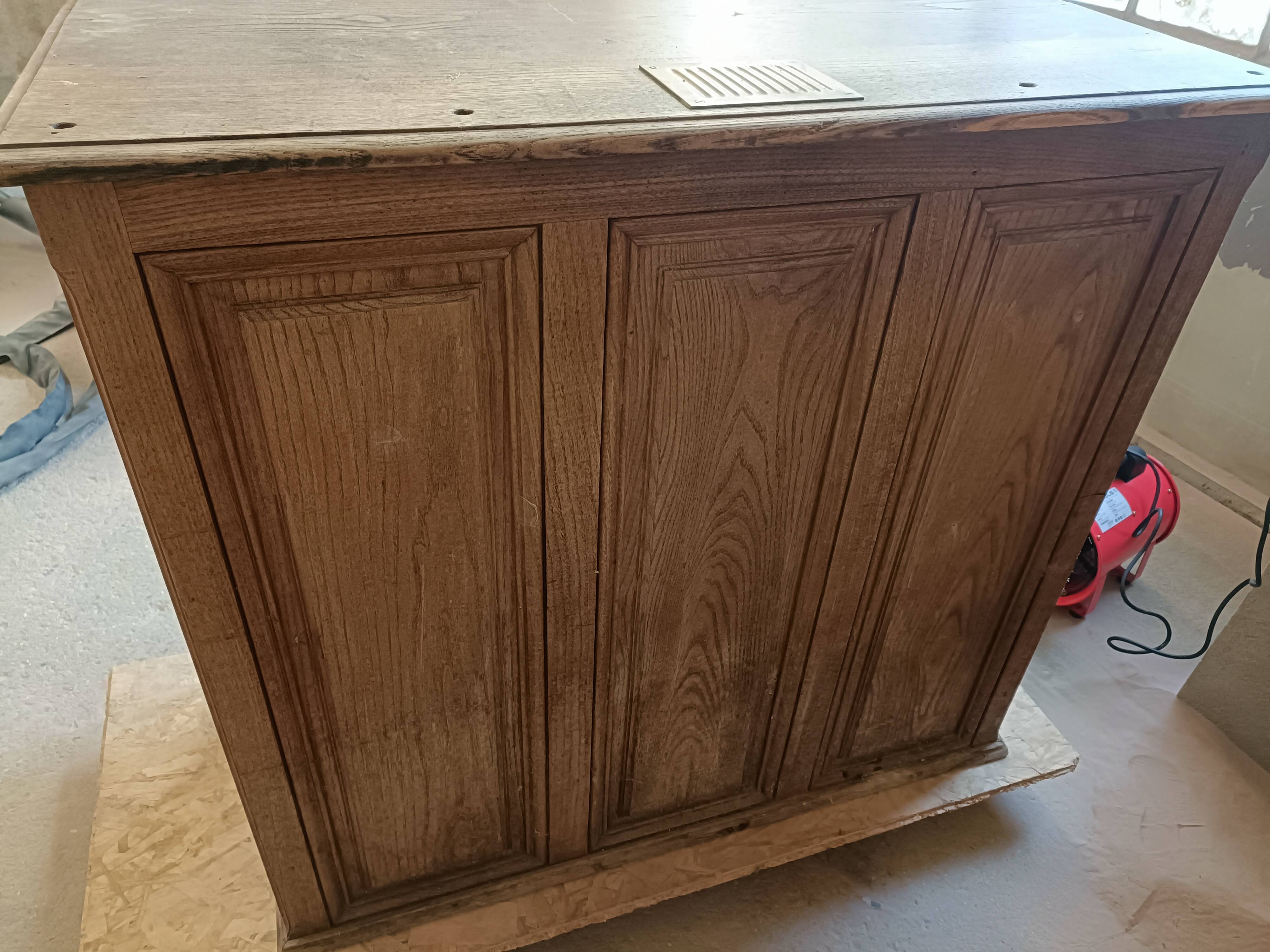 Renovated shop counter