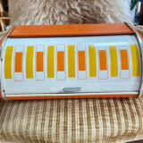 70s metal bread box