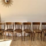 set of 6 bentwood bistro chairs from the 1950s