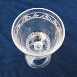 Verres à porto/apéritif cristal baccarat monogramme