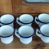 Series of 10 brulot cups/porcelain 19th century