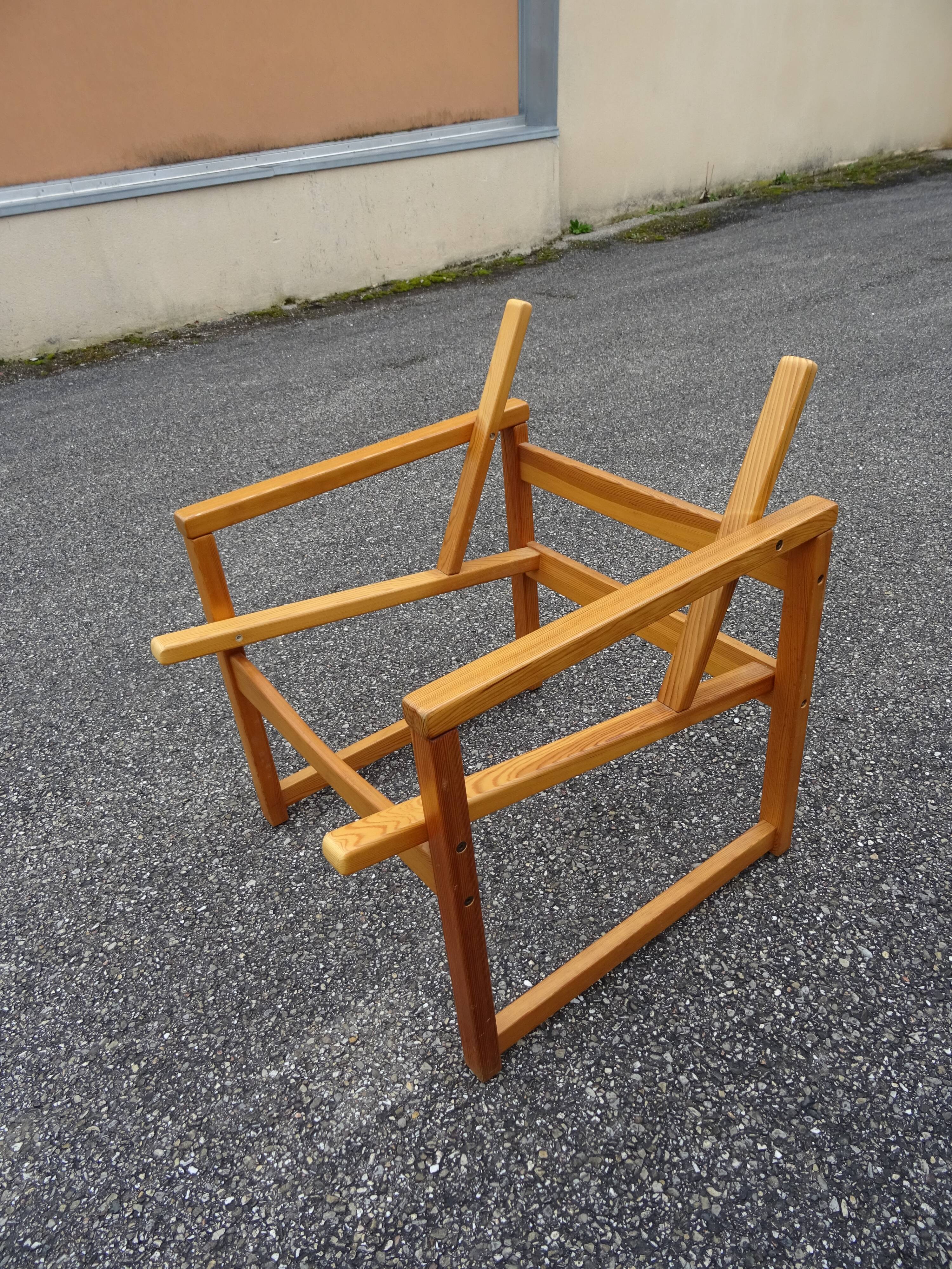 Paire de fauteuils style scandinave, années 70-80