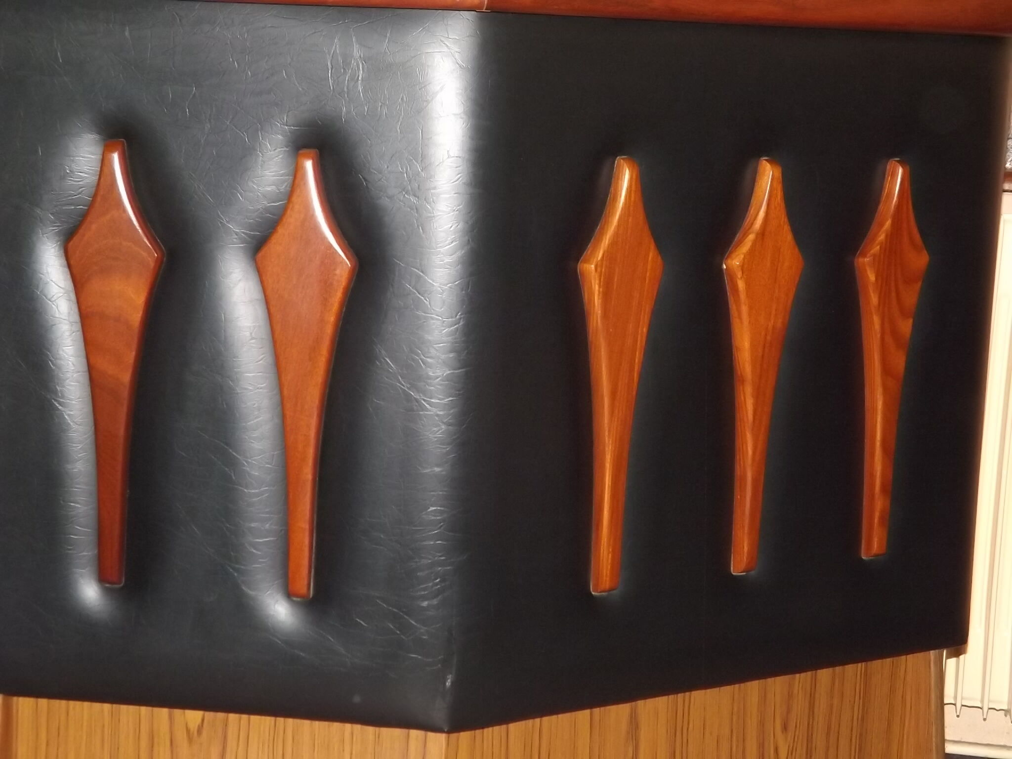 Bar en palissandre formica vintage 1960