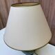 Vintage lamp signed Olivier Corro in green ceramic.
