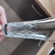 4 crystal champagne flutes in the crystalline style of Lorraine