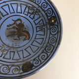 Ceramic pottery shell plate "pergamon" Hans Welling for Ceramano, Germany, 1960s