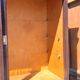 2 wood store furniture and glass doors