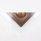 Dutch Design copper colored wall lamp with glass, Dijkstra 1980s