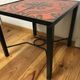 Pair modernist ceramic and metal tables, from the Cloutier Brothers, from the 1960s