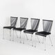 Set of 4 chairs "scoubidou", France, 1960s