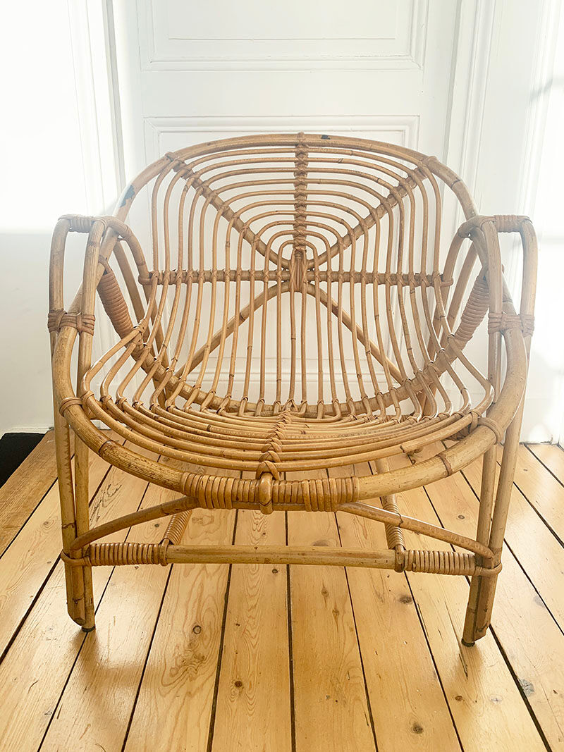 Rattan armchair