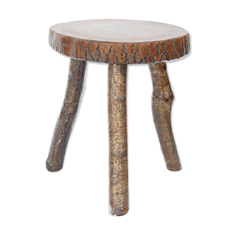 Brutalist tripod stool