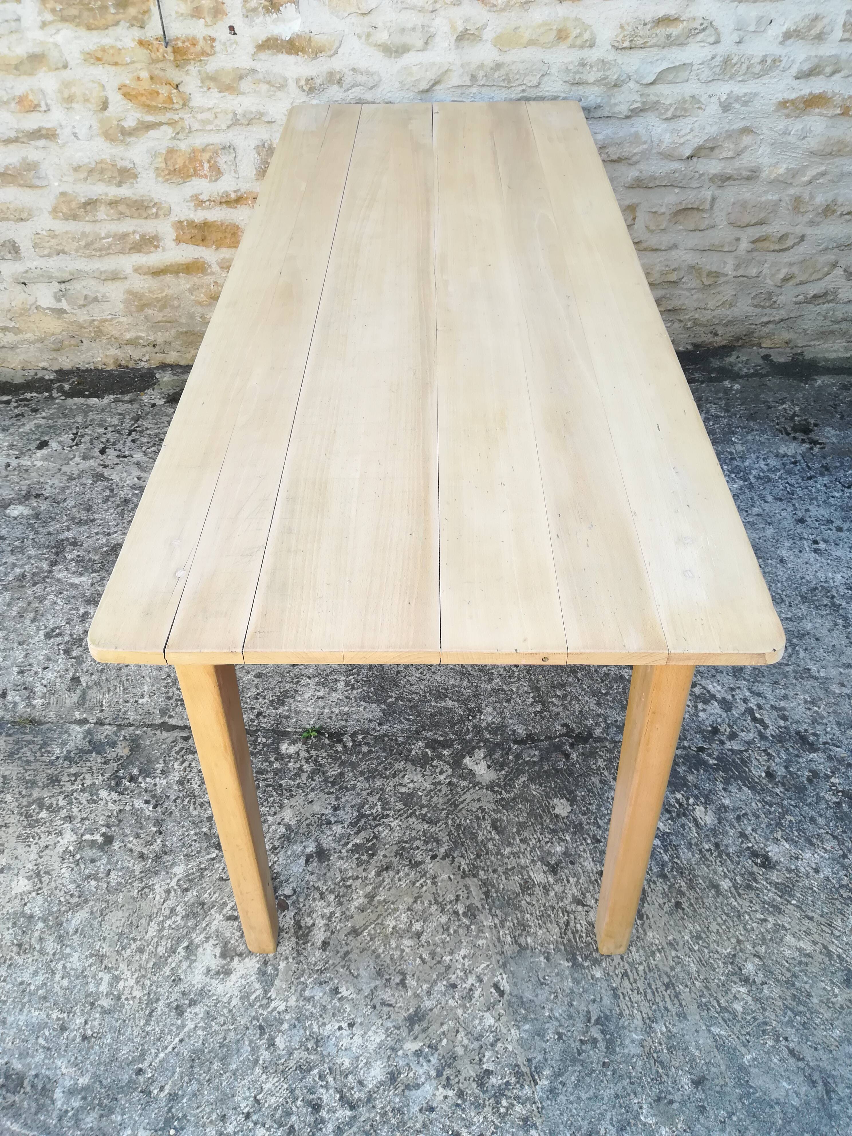 Beech farmhouse table