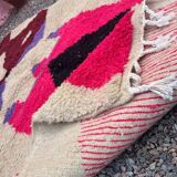 Handmade, multicolored Berber rug in pure wool, size 200 x 300 cm