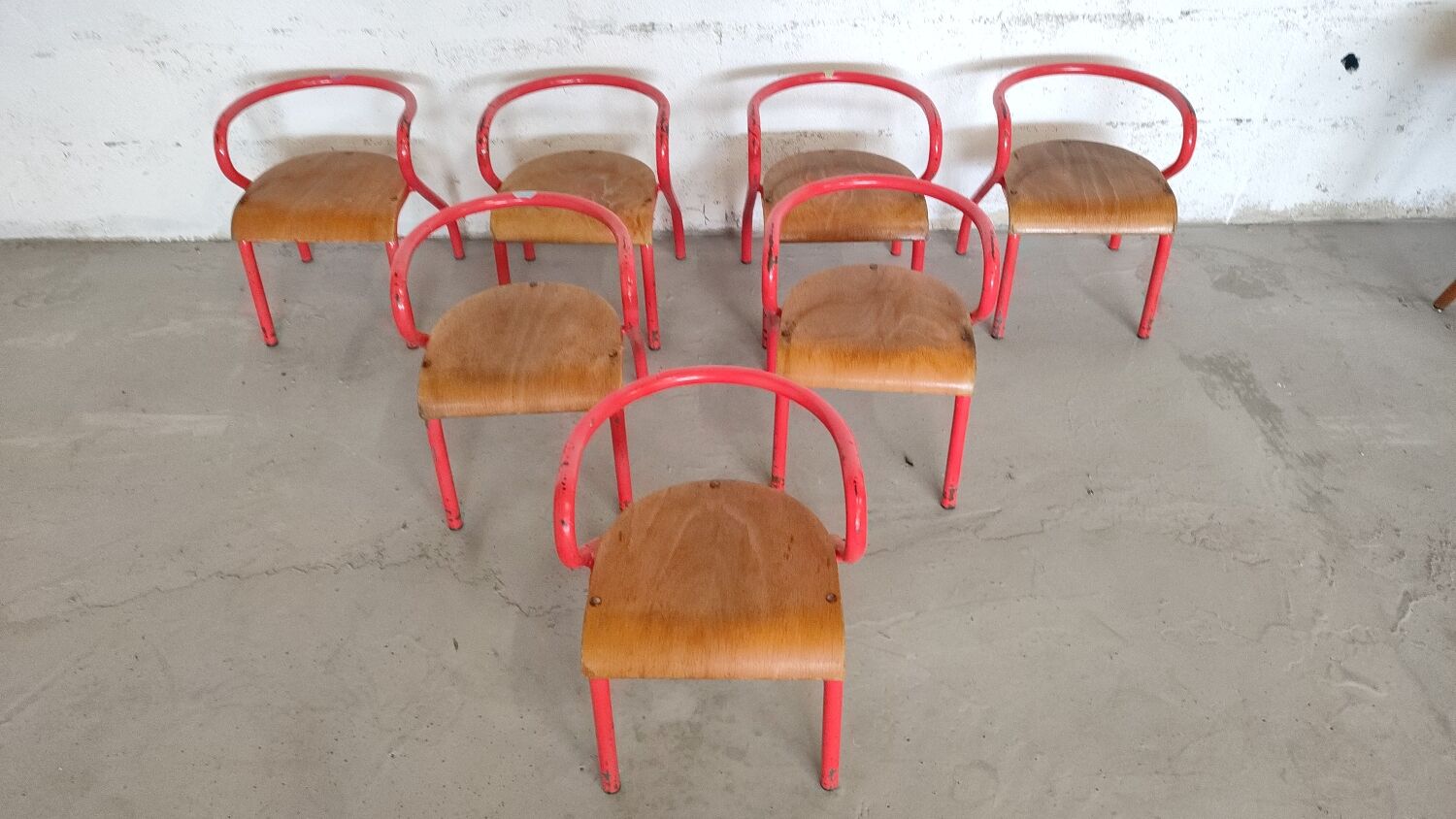 Chaise enfant Jacques Hitier vintage