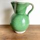 Vase pitcher Sicily Italy in glazed earthenware folk art 1950