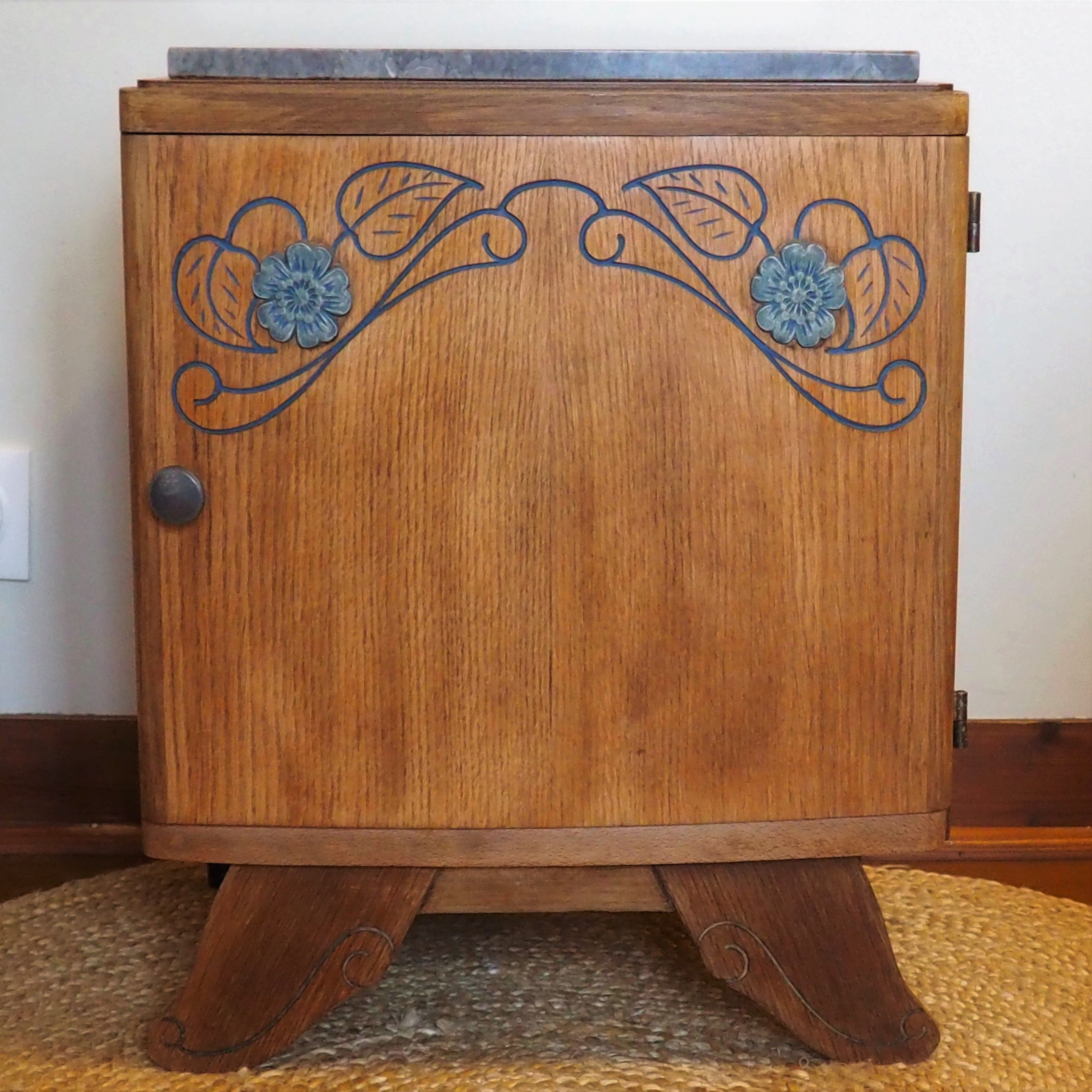 Renovated Art Deco bedside table