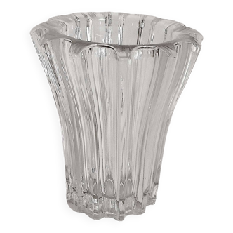 Art Deco vase Pierre D'Avesn molded glass Height 17 cm